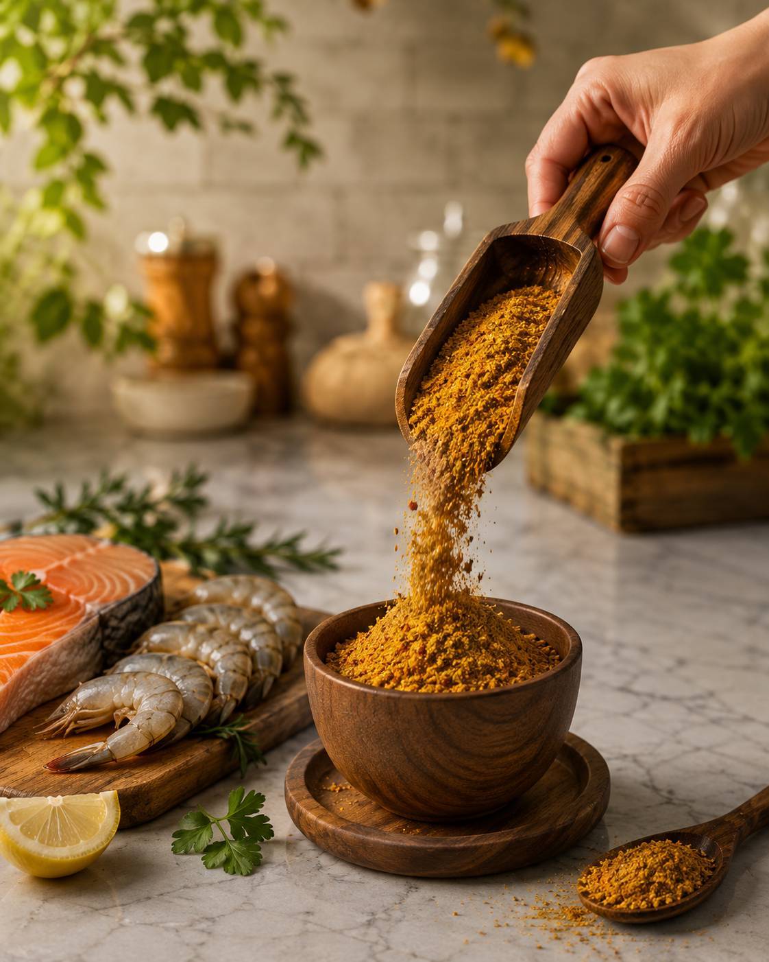ادویه ماهی و میگو وزن ۲۰ گرم